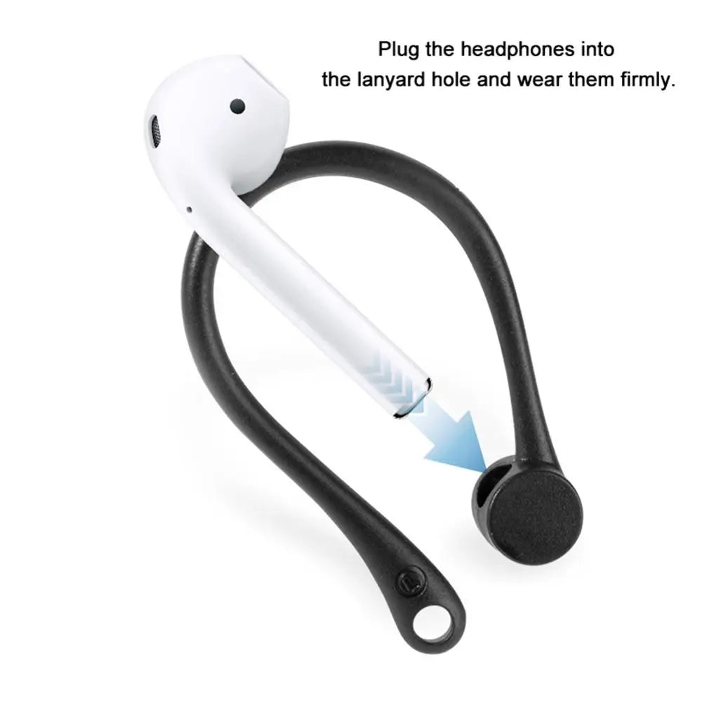 3D Earphone Cases  for Airpods 1 2 Mini Anti-fall Bluetooth Headset Earhooks Earphone Holder for Air pods 2 Case Accessories