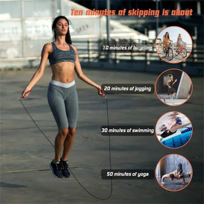 Adjustable Speed Jump Rope Crossfit Professional Men Women Gym PVC Skipping Rope Muscle Boxing Training Fitness Equipment