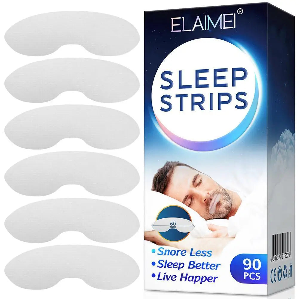 90 Pcs Mouth Tape Sleep Strip For Anti-snoring Mouth Breathing Tape To Improve Sleep Mouth Stickers For Snoring Lip Patch