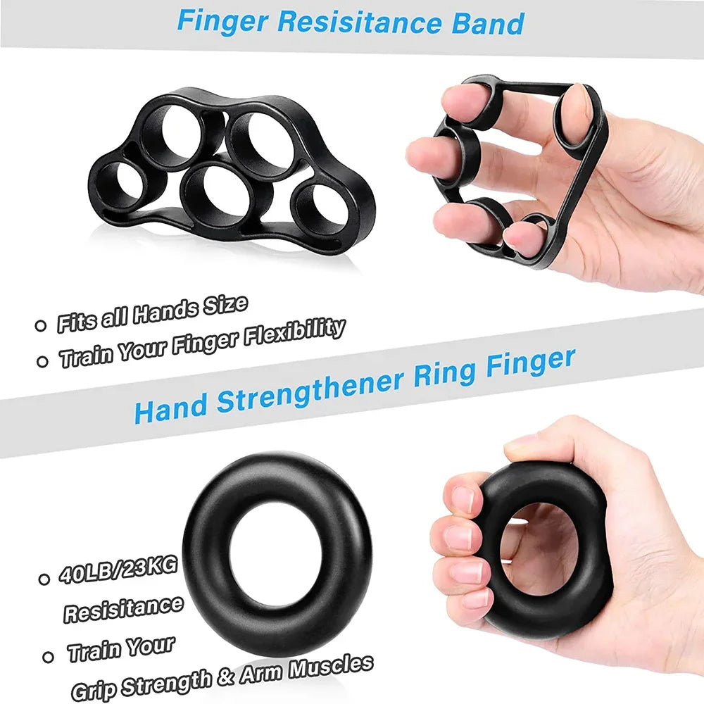 5-120kg Adjustable Heavy Hand Grip Strengthener Finger Expander Arm Wrist Forearm Trainers Fitness Gripper Exercise For Patient