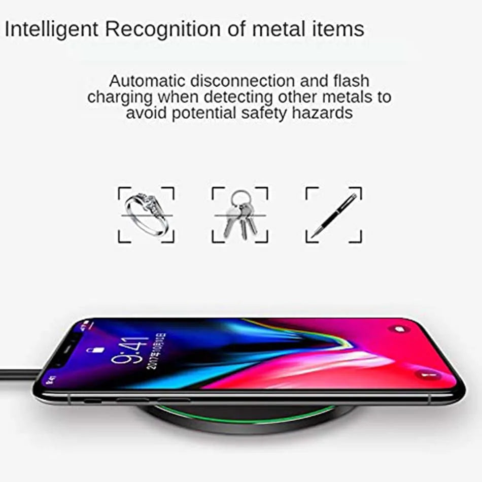 100W Wireless Charger USB C Fast Charging Pad Quick Charge QC 3.0 For iPhone 14 13 12 13 XS XR 15 Samsung S22 S21 S20 S9 S10 S8