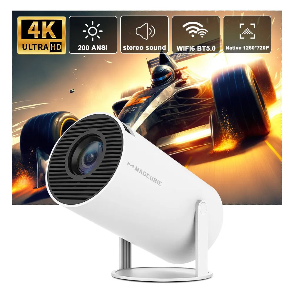 Magcubic Projector Hy300 4K Android 11 Dual Wifi6 200 ANSI Allwinner H713 BT5.0 1080P 1280*720P Home Cinema Outdoor Projetor
